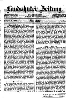 Landshuter Zeitung Freitag 3. Oktober 1862