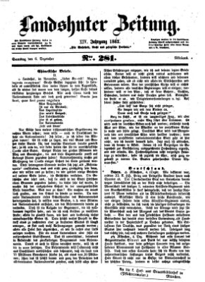 Landshuter Zeitung Samstag 6. Dezember 1862