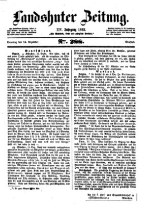 Landshuter Zeitung Sonntag 14. Dezember 1862