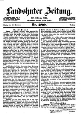 Landshuter Zeitung Dienstag 16. Dezember 1862