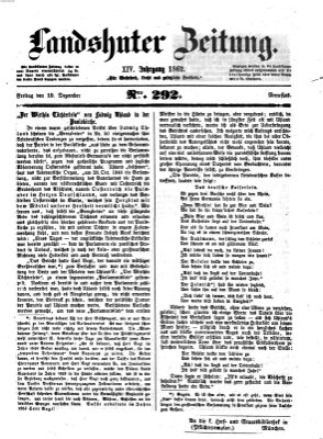 Landshuter Zeitung Freitag 19. Dezember 1862