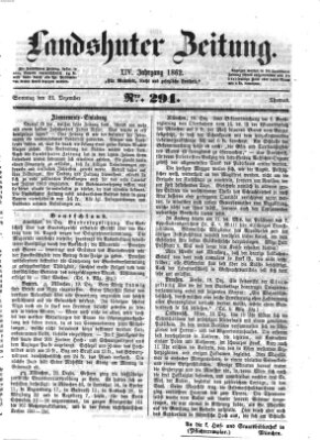 Landshuter Zeitung Sonntag 21. Dezember 1862