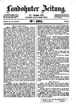 Landshuter Zeitung Dienstag 23. Dezember 1862