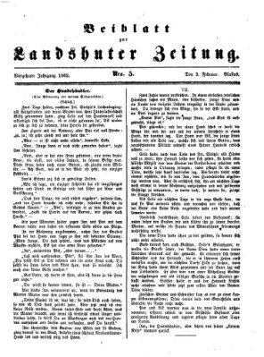 Landshuter Zeitung. Beiblatt zur Landshuter Zeitung (Landshuter Zeitung) Montag 3. Februar 1862