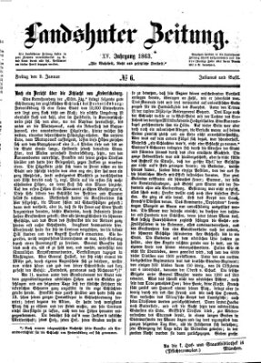 Landshuter Zeitung Freitag 9. Januar 1863