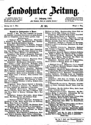 Landshuter Zeitung Freitag 8. Mai 1863