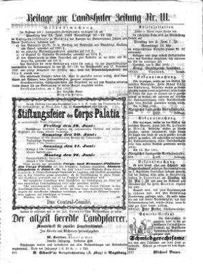 Landshuter Zeitung Samstag 16. Mai 1863