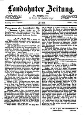 Landshuter Zeitung Samstag 5. Dezember 1863