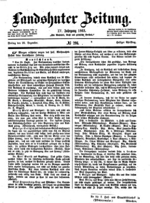 Landshuter Zeitung Freitag 25. Dezember 1863