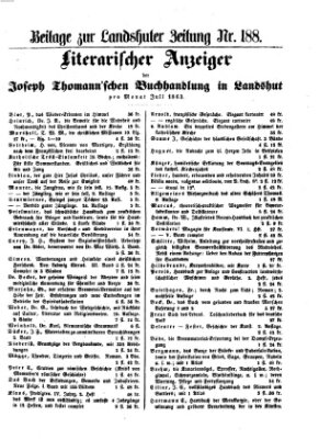 Landshuter Zeitung Mittwoch 19. August 1863