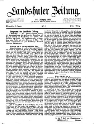 Landshuter Zeitung Mittwoch 6. Januar 1864