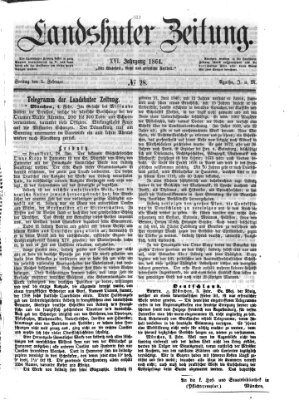 Landshuter Zeitung Freitag 5. Februar 1864