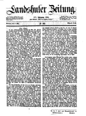 Landshuter Zeitung Sonntag 8. Mai 1864