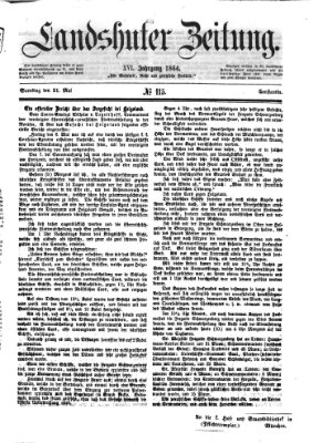 Landshuter Zeitung Samstag 21. Mai 1864