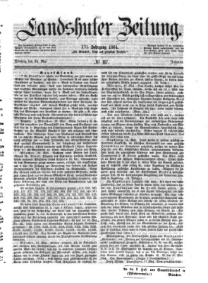 Landshuter Zeitung Dienstag 24. Mai 1864