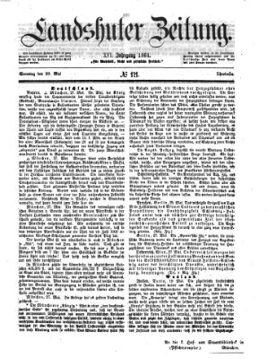 Landshuter Zeitung Sonntag 29. Mai 1864