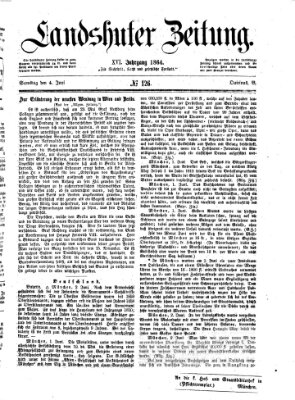 Landshuter Zeitung Samstag 4. Juni 1864