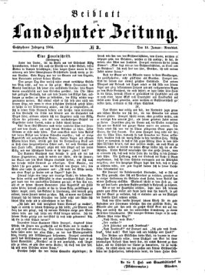 Landshuter Zeitung Montag 18. Januar 1864