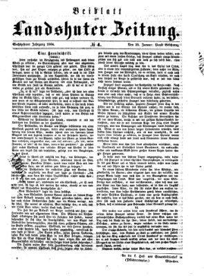 Landshuter Zeitung Montag 25. Januar 1864