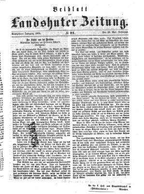 Landshuter Zeitung Montag 23. Mai 1864