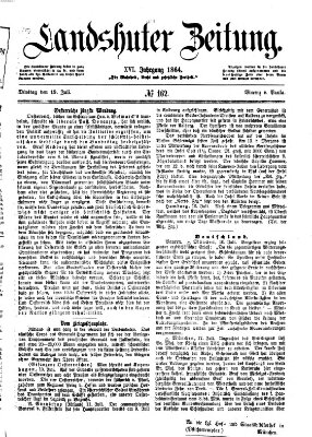 Landshuter Zeitung Dienstag 19. Juli 1864