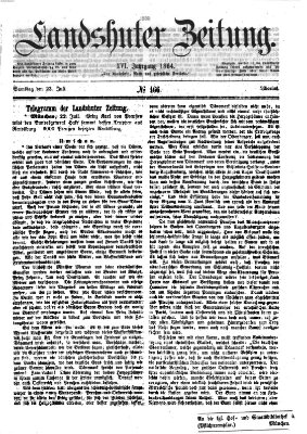 Landshuter Zeitung Samstag 23. Juli 1864