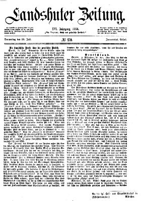 Landshuter Zeitung Donnerstag 28. Juli 1864