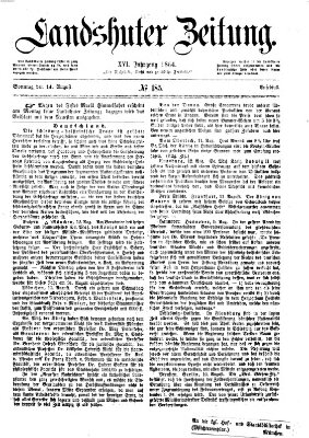 Landshuter Zeitung Sonntag 14. August 1864