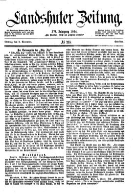 Landshuter Zeitung Dienstag 8. November 1864