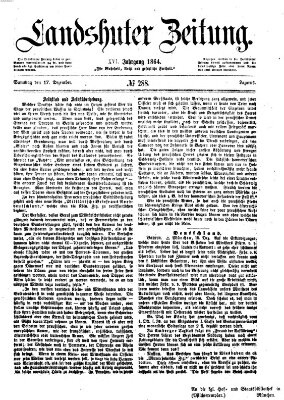 Landshuter Zeitung Samstag 17. Dezember 1864