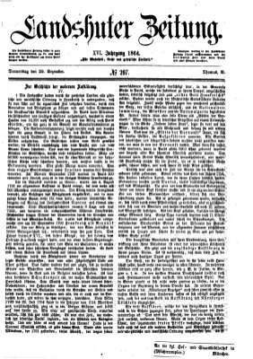 Landshuter Zeitung Donnerstag 29. Dezember 1864