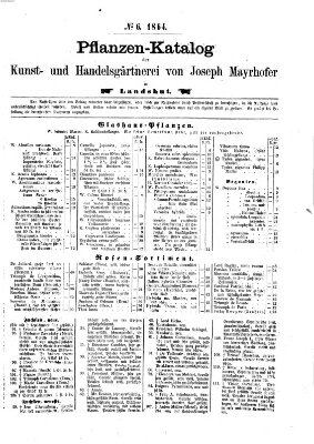 Landshuter Zeitung Samstag 9. Januar 1864