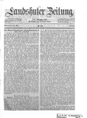 Landshuter Zeitung Mittwoch 24. Mai 1865