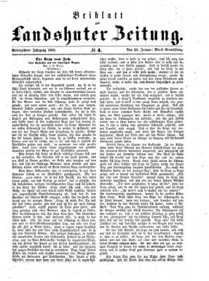 Landshuter Zeitung Montag 23. Januar 1865