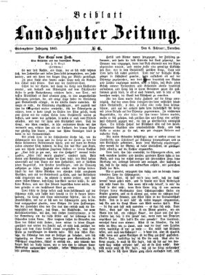 Landshuter Zeitung Montag 6. Februar 1865