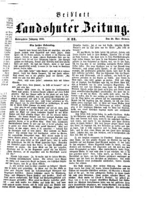 Landshuter Zeitung Sonntag 28. Mai 1865