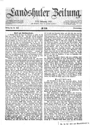 Landshuter Zeitung Freitag 14. Juli 1865