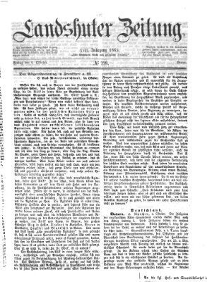 Landshuter Zeitung Freitag 6. Oktober 1865