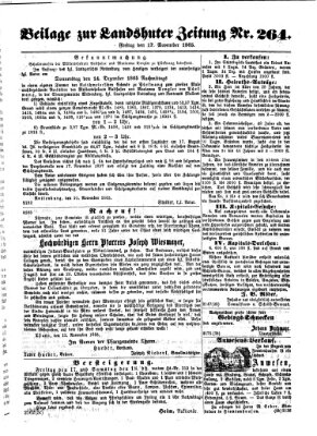 Landshuter Zeitung Freitag 17. November 1865