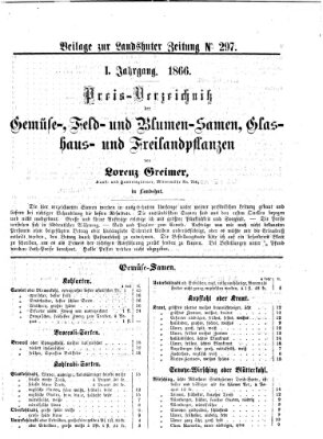 Landshuter Zeitung Donnerstag 28. Dezember 1865