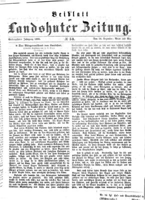 Landshuter Zeitung Sonntag 24. Dezember 1865