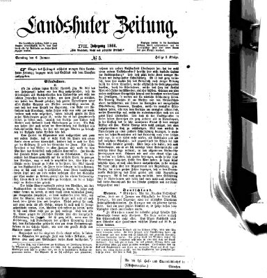 Landshuter Zeitung Samstag 6. Januar 1866