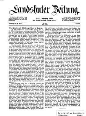 Landshuter Zeitung Sonntag 4. März 1866