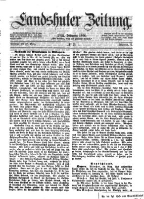 Landshuter Zeitung Dienstag 27. März 1866