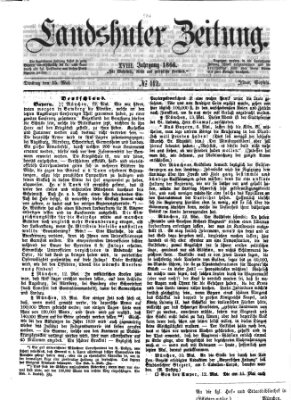 Landshuter Zeitung Dienstag 15. Mai 1866