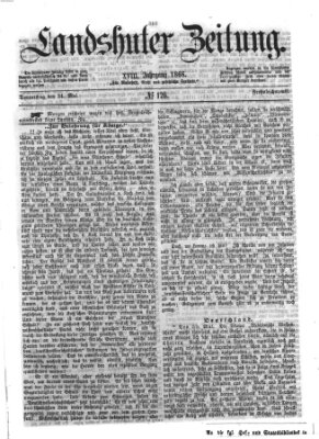 Landshuter Zeitung Donnerstag 31. Mai 1866