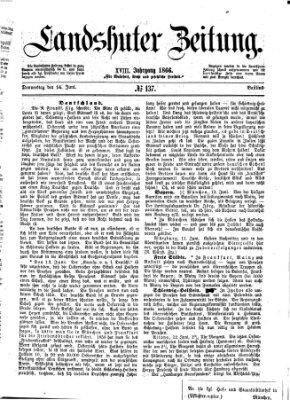 Landshuter Zeitung Donnerstag 14. Juni 1866