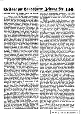 Landshuter Zeitung Sonntag 17. Juni 1866