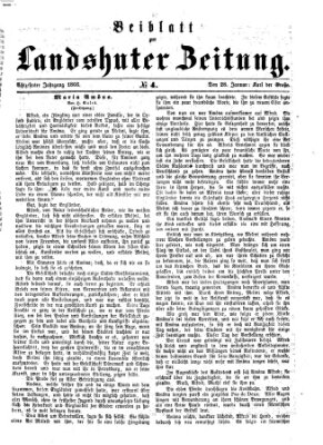 Landshuter Zeitung Sonntag 28. Januar 1866