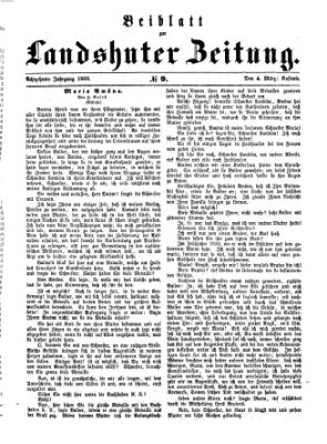 Landshuter Zeitung Sonntag 4. März 1866